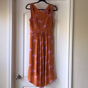 Charlotte by Charlotte Taylor Anthro Camel dress